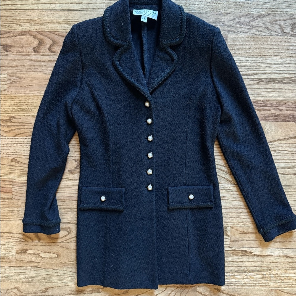 St. John Collection by Marie Gray Lady Jacket. Black. Size 4.